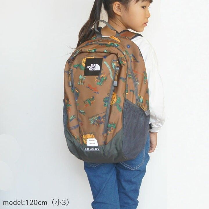 THE NORTH FACE ノースフェイス キッズリュック 22L ラウンディ ブラウン バック 小学生 中学生 デイバック 