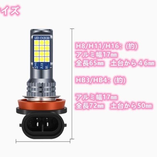 H8/H11/H16/HB4車検対応 爆光 2色切り替え LED フォグランプ LEDバルブ ポン付けホンダ ステップワゴン RK5 6の画像2