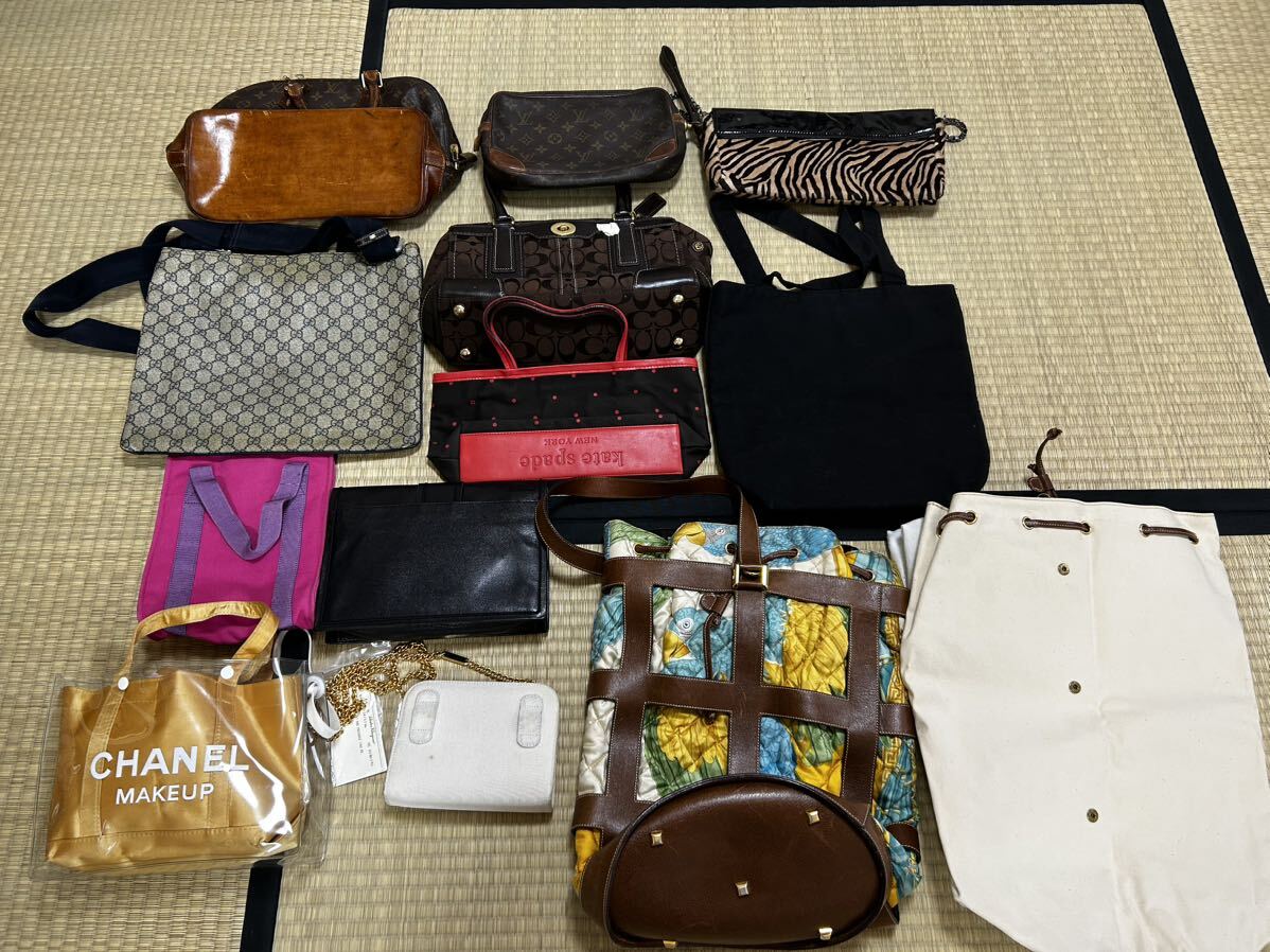 1円〜 売り切り ブランドバッグセット　シャネル　ヴィトン イヴサンローラン グッチ フェラガモ など　CHANEL LV YSL モノグラム アルマ_画像8