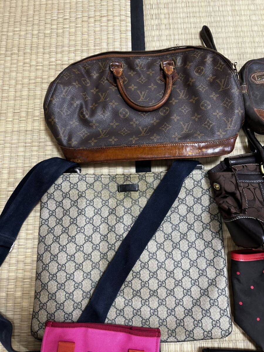 1円〜 売り切り ブランドバッグセット　シャネル　ヴィトン イヴサンローラン グッチ フェラガモ など　CHANEL LV YSL モノグラム アルマ_画像2