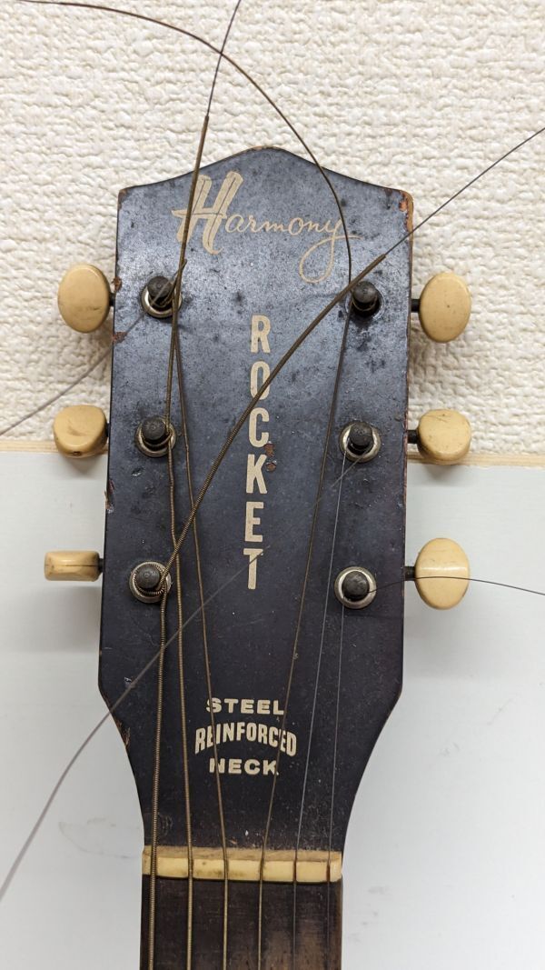 $ Harmony ROCKET STEEL REINFORCED NECK ハーモニー ロケット H-53 フルアコースティックギター_画像5