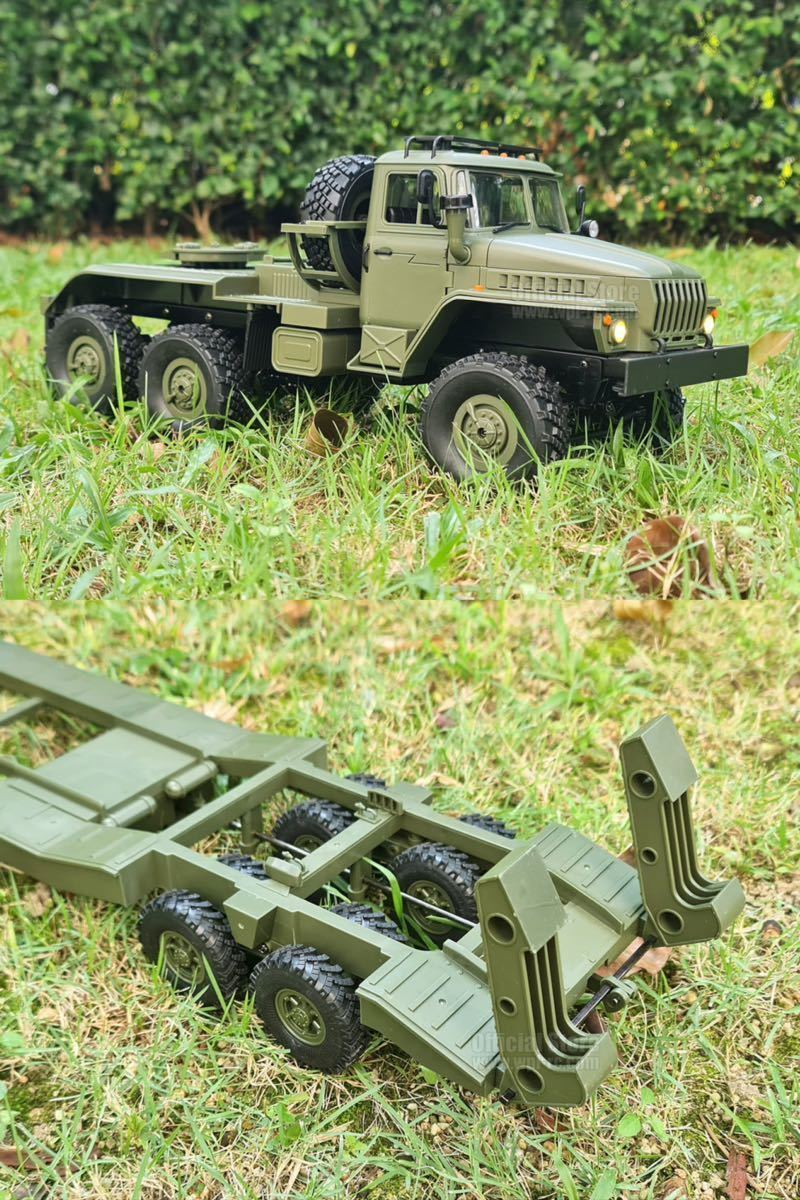 WPL 新発売 連動ライトサービス B36-3 ウラル 1/16 6WD RC軍用 トレーラー ミリタリー クローラー トランスポーター ラジコン スケール即納の画像5