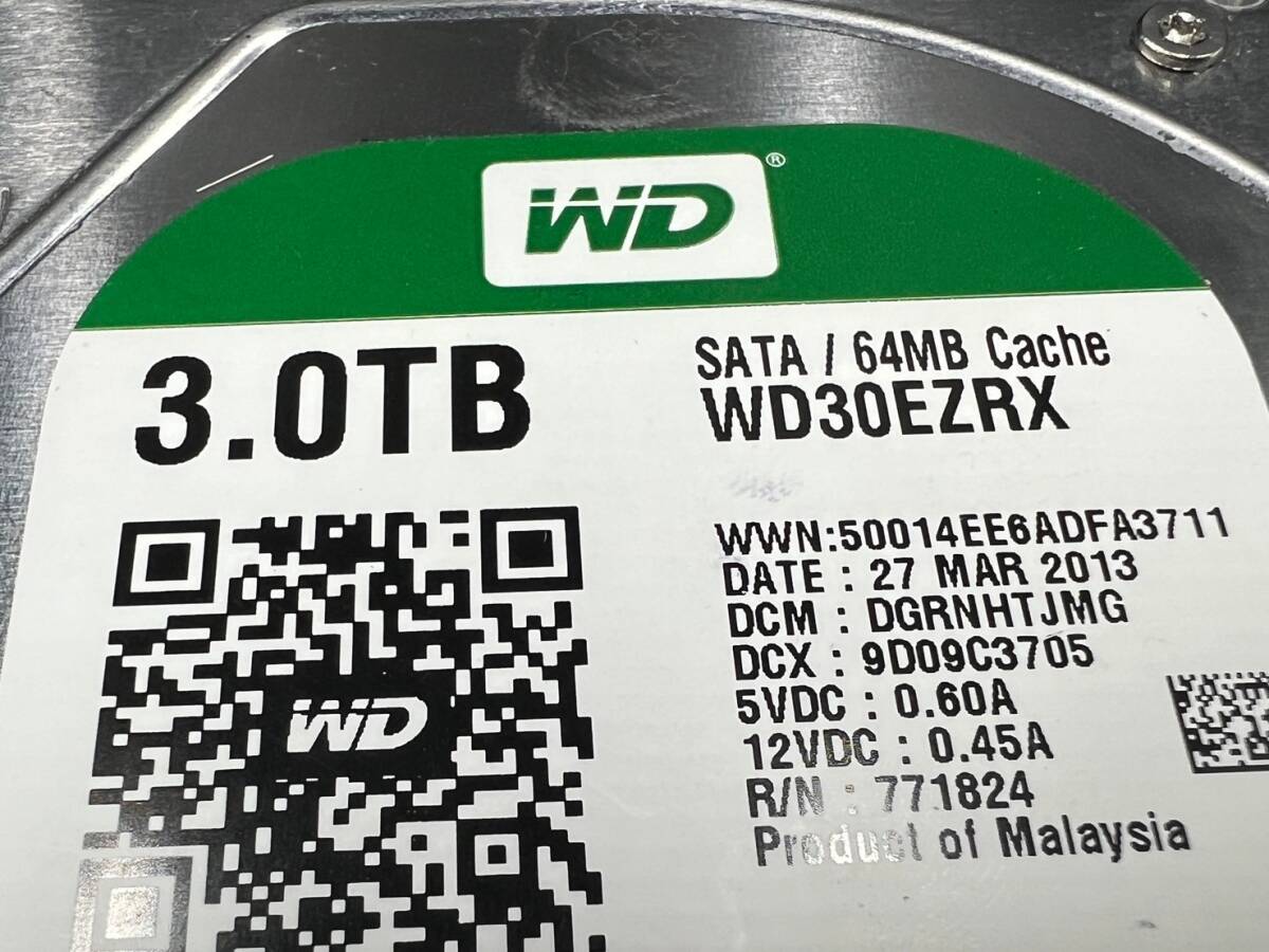 Wratan Digital HDD 2点 まとめ WD20EARS 2TB/WD30EZRX 3TB 3.5インチ WD SATA ハードディスク _画像10