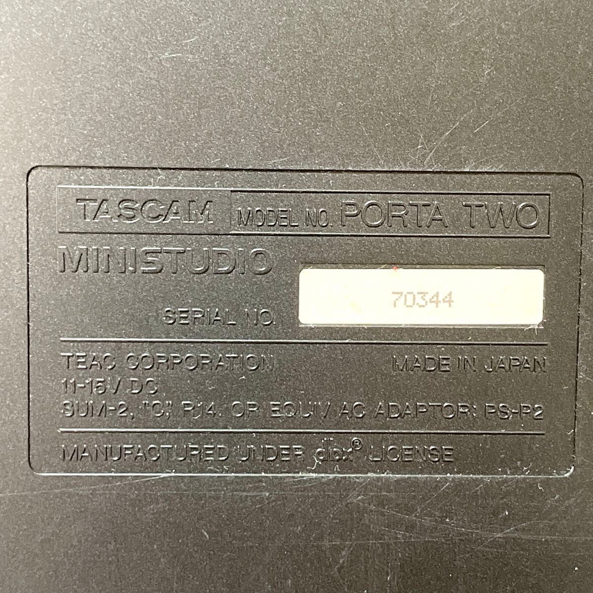 希少 TASCAM タスカム MINISTUDIO PORTA TWO マルチトラックレコーダー カセットテープ MTR_画像9