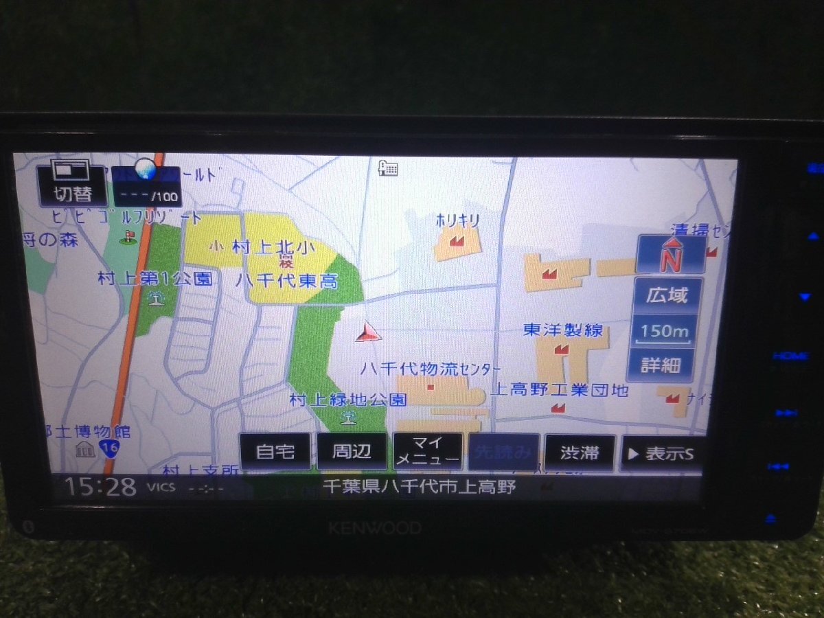 ☆ KENWOOD メモリーナビ MDV-S706W 地図データ 2018年 【中古】_画像2