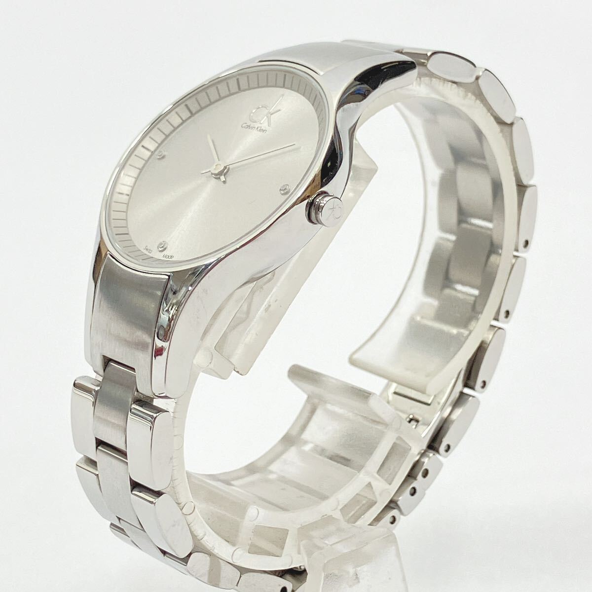 Calvin Klein CK カルバンクライン　K43231 シルバー文字盤　クォーツ　レディース腕時計　コマ付き　05-0415_画像2