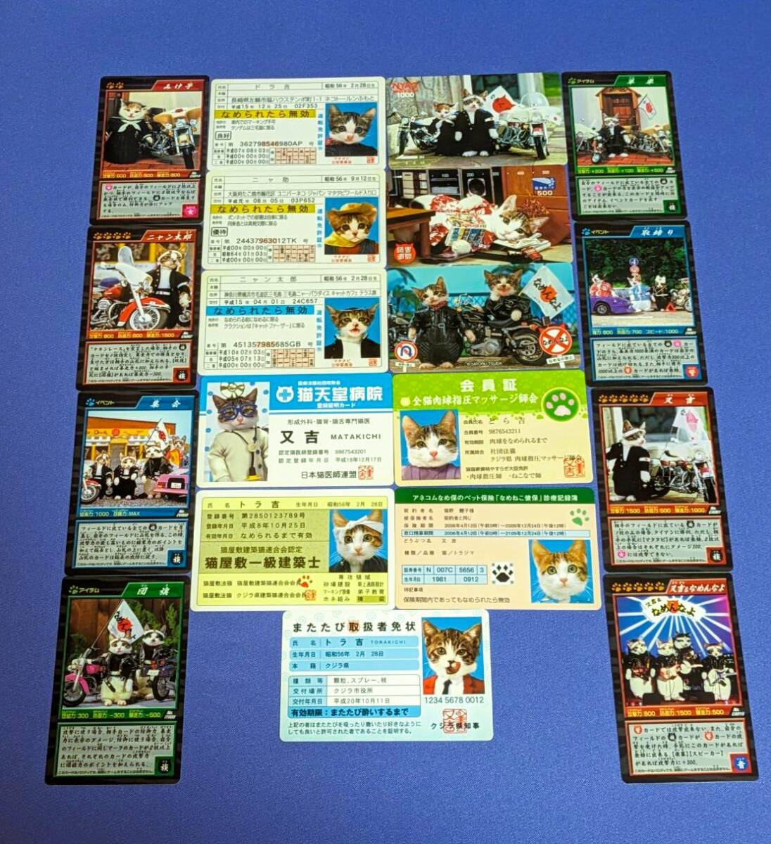 昭和　レトロ　なめ猫免許証カードお楽しみセット_画像1