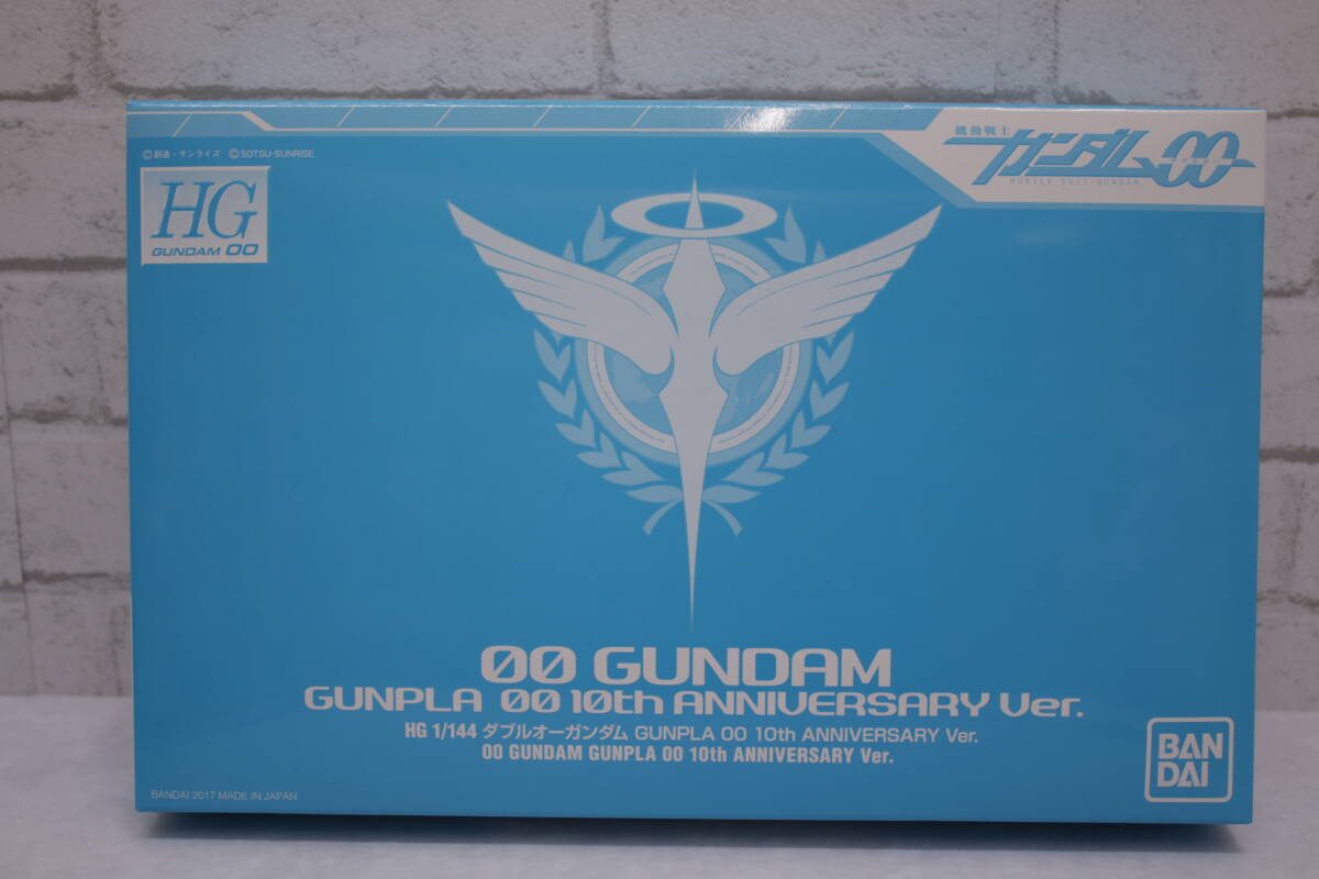 132【1円～】パーツ未開封★プラモデル 機動戦士ガンダムOO 1/144 HG GN-0000 ダブルオーガンダム 10th Anniversary Ver._画像3