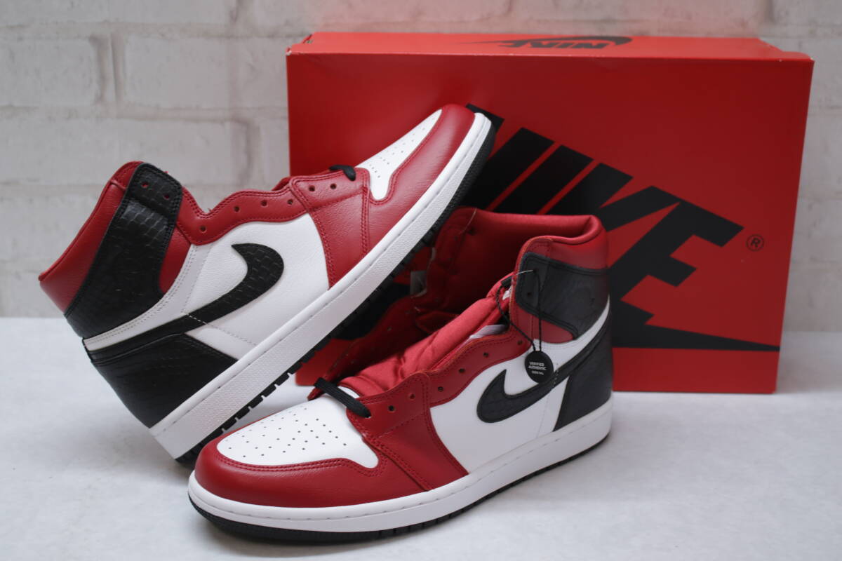 181◆未使用品★【1円～】NIKE ナイキ WMNS Air Jordan 1 High OG Satin Red CD0461-601 28.5cm スニーカー AJ1_画像1