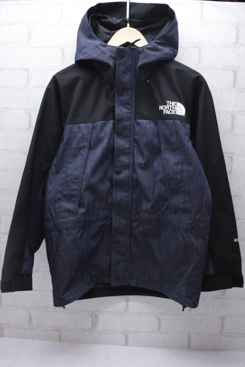 341【1円～】The North Face ザ ノースフェイス NP12032 GORE-TEX ゴアテックス マウンテンライトデニムジャケット Sサイズ_画像1