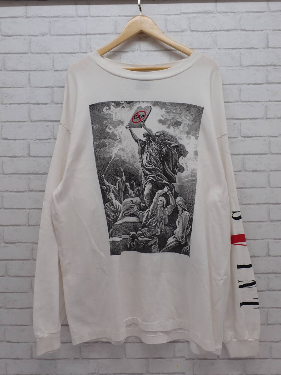 ◎266【1円～】SAINT MICHAEL (セントマイケル)VLONE(ヴィーローン) ロングスリーブTシャツ L/S Tee SM-S22-0000-069 長袖 XXXLサイズ_画像1