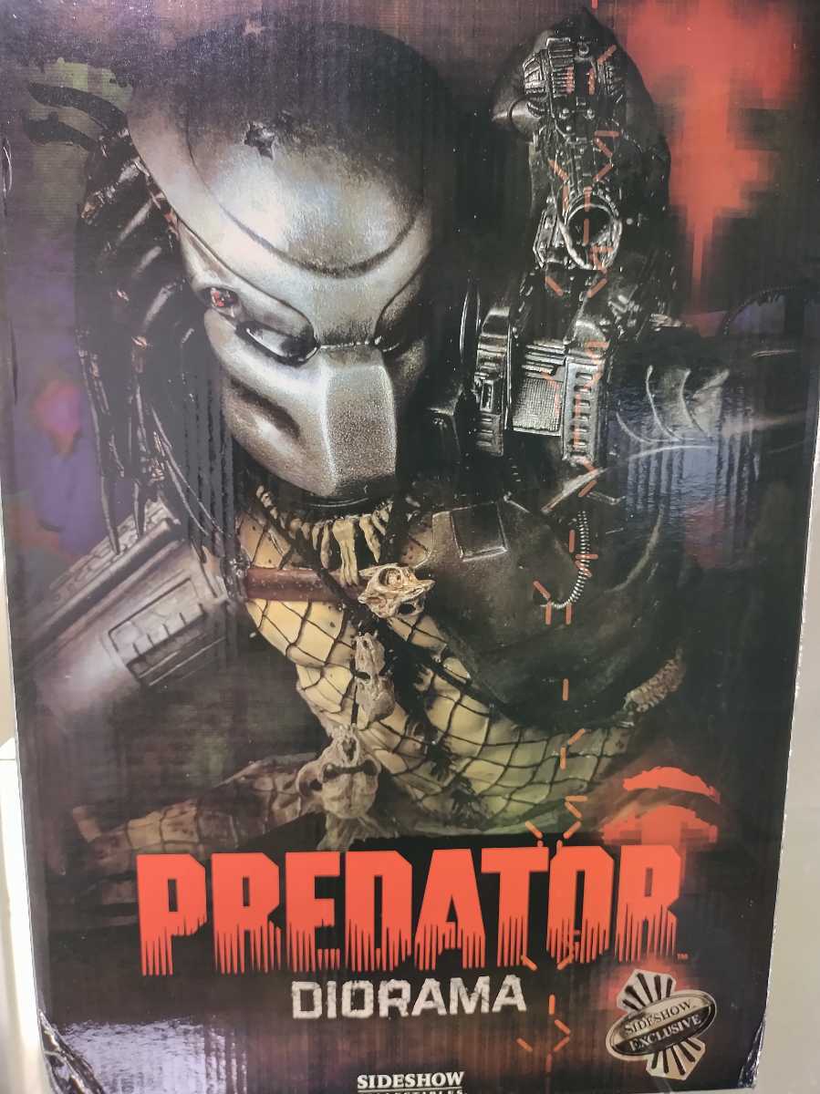 サイドショウ プレデター ジオラマスタチュー  限定版  アンマスクド付 SIDESHOW COLLECTIBLES PREDATOR DIORAMA EXCLUSIVEの画像7