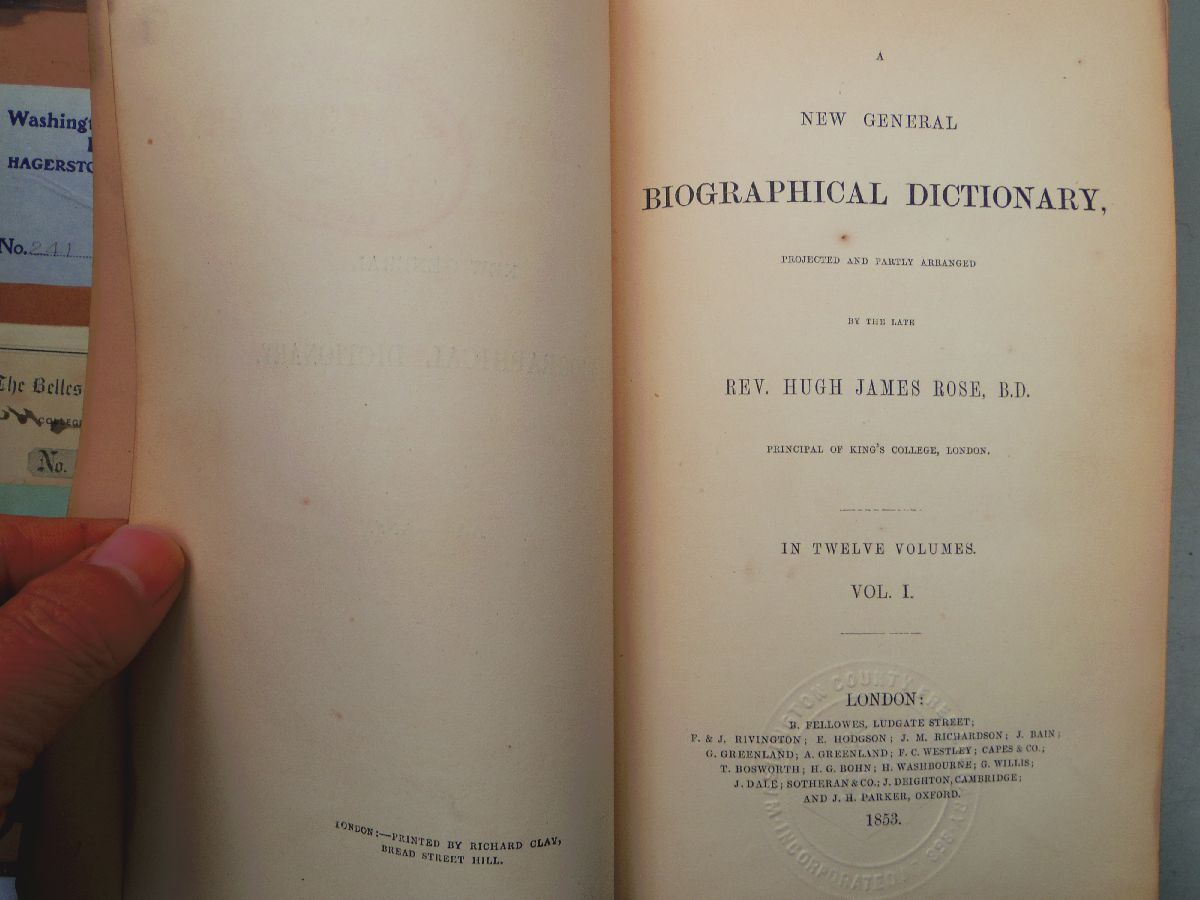 0035490 【19世紀の洋書】 The General Biographical Dictionary 0035490 【19世紀の洋書】 The General Biographical Dictionary