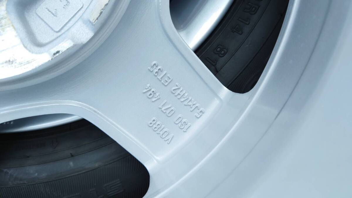 B/S 希少 VW UP! 14×5J+35 4H/100 DL WM02 165/70R14 ワーゲン/アップ純正/1S0071494/WM03/ブリザック/VRX2/VRX3/IG60/IG70/X-ICE/6051110_画像5