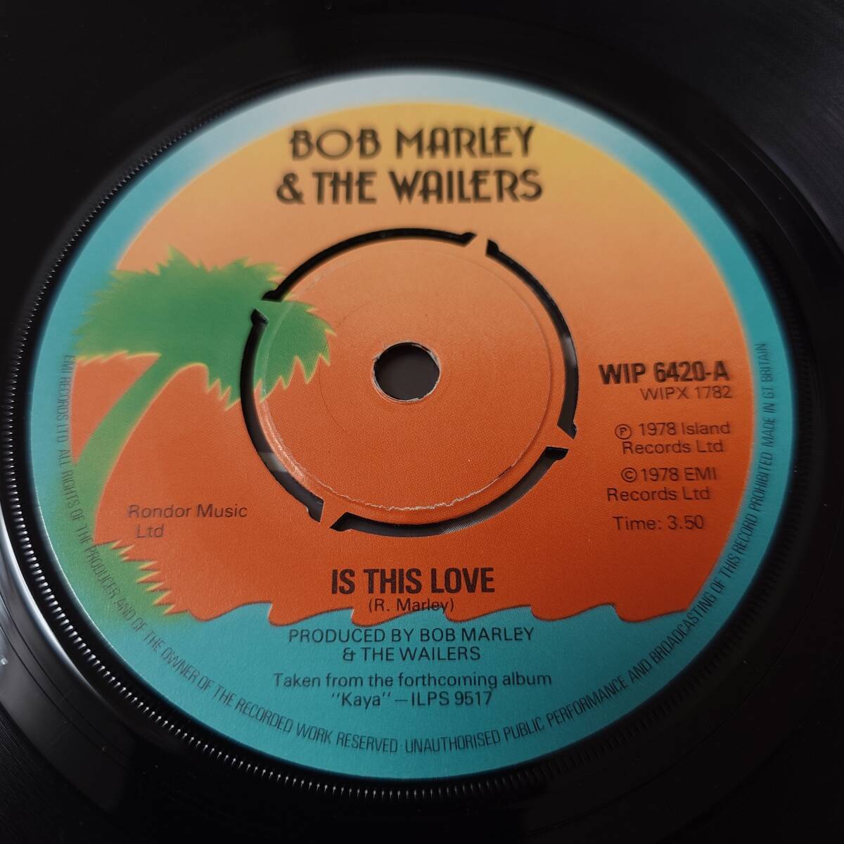 Bob Marley & The Wailers - Is This Love / Crisis // Island Records 7inch / Roots / AA2123の画像3