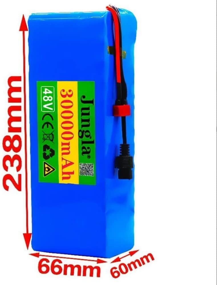 電動自転車リチウムバッテリーパック 18650 48v 30Ah 13S3P 防水 BMS内蔵 電動自転車モーター/E-バイクキット用 +54.6V 2A充電器 (Size : X_画像7