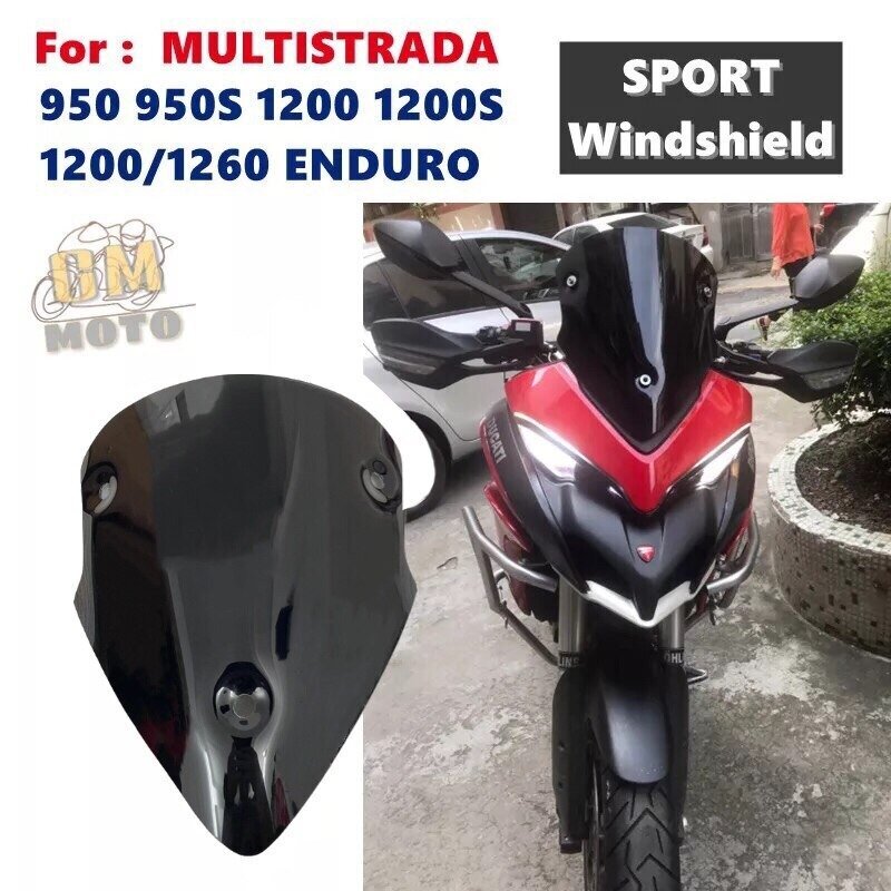 Ducati ドゥカティ ムルティストラーダ 950 950S 1200S MTS 1200 Enduro 1260 2015-2021 フロントガラス ウインドブレーカー_画像1