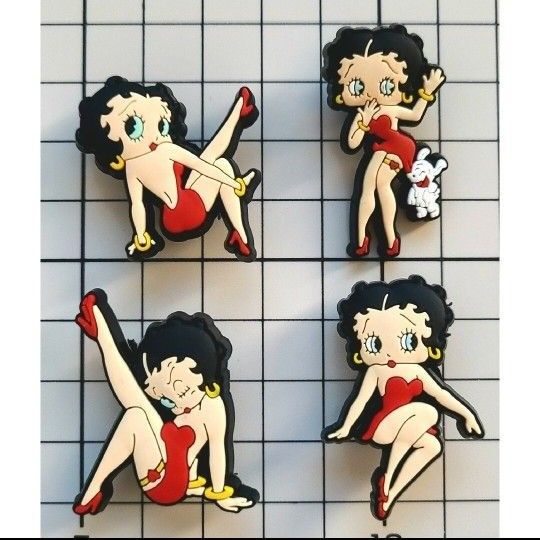 10個セット ベティちゃん ベティブープ Betty Boop ジビッツ クロックス