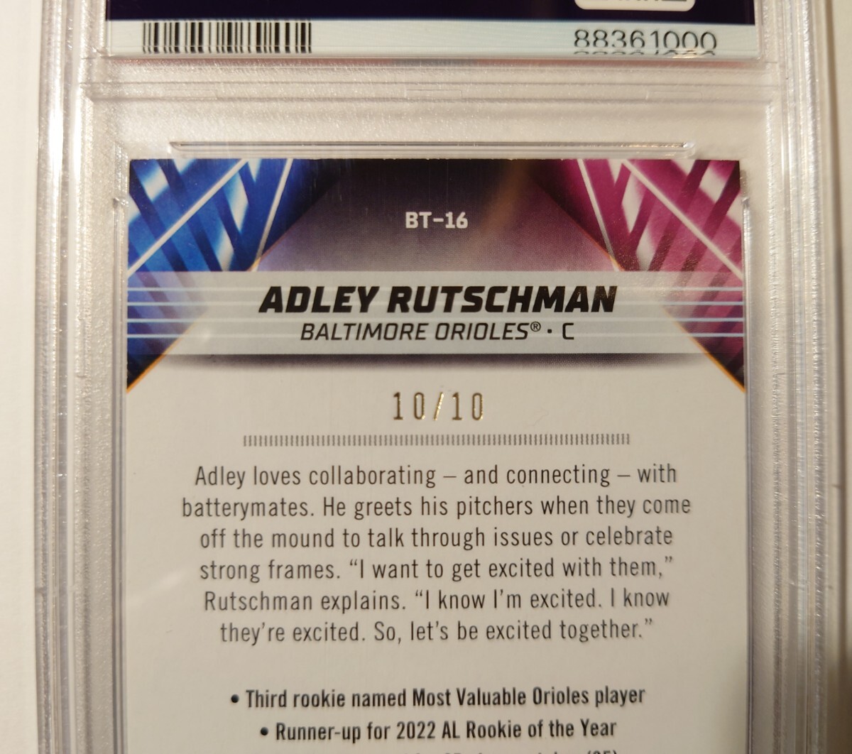 ADLEY RUTSCHMAN RC 10/10　TOPPS studiam club 2023 Beam Team orange/10_画像3