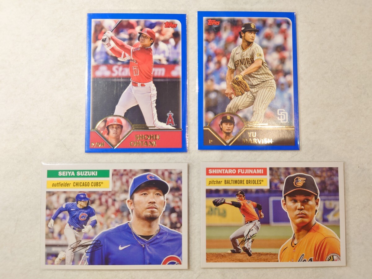 大谷翔平、ダルビッシュ、鈴木誠也、藤浪晋太郎 ４枚組　Topps Archves 2023 _画像1