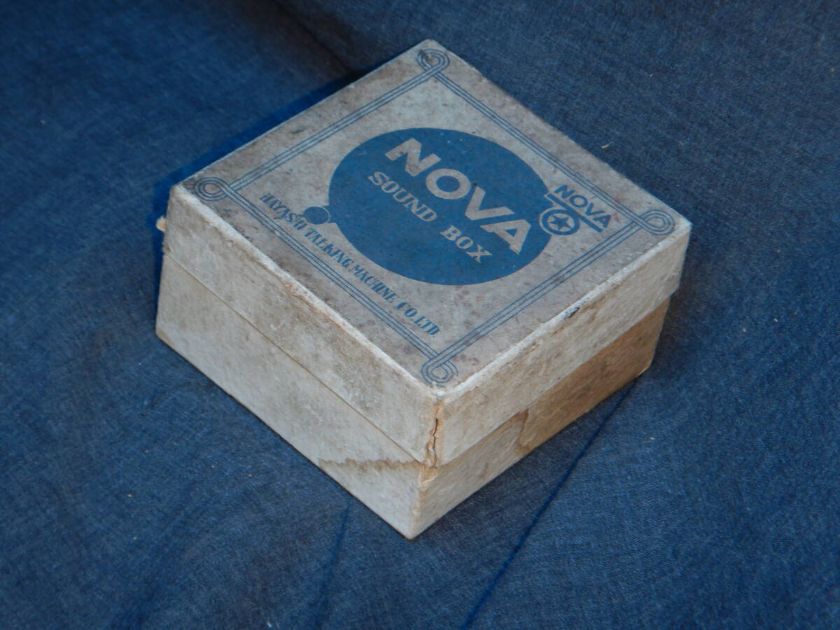  antique sound box ..NOVA box attaching SP record gramophone record operation goods tested 