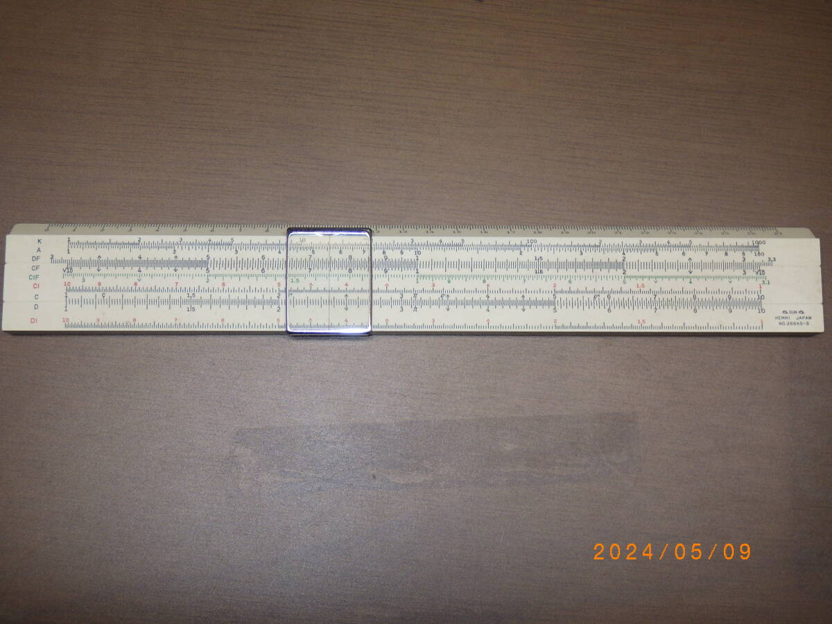 【中古品】ヘンミ 計算尺 使用法説明書付き NO２６６４ＳＳの画像4