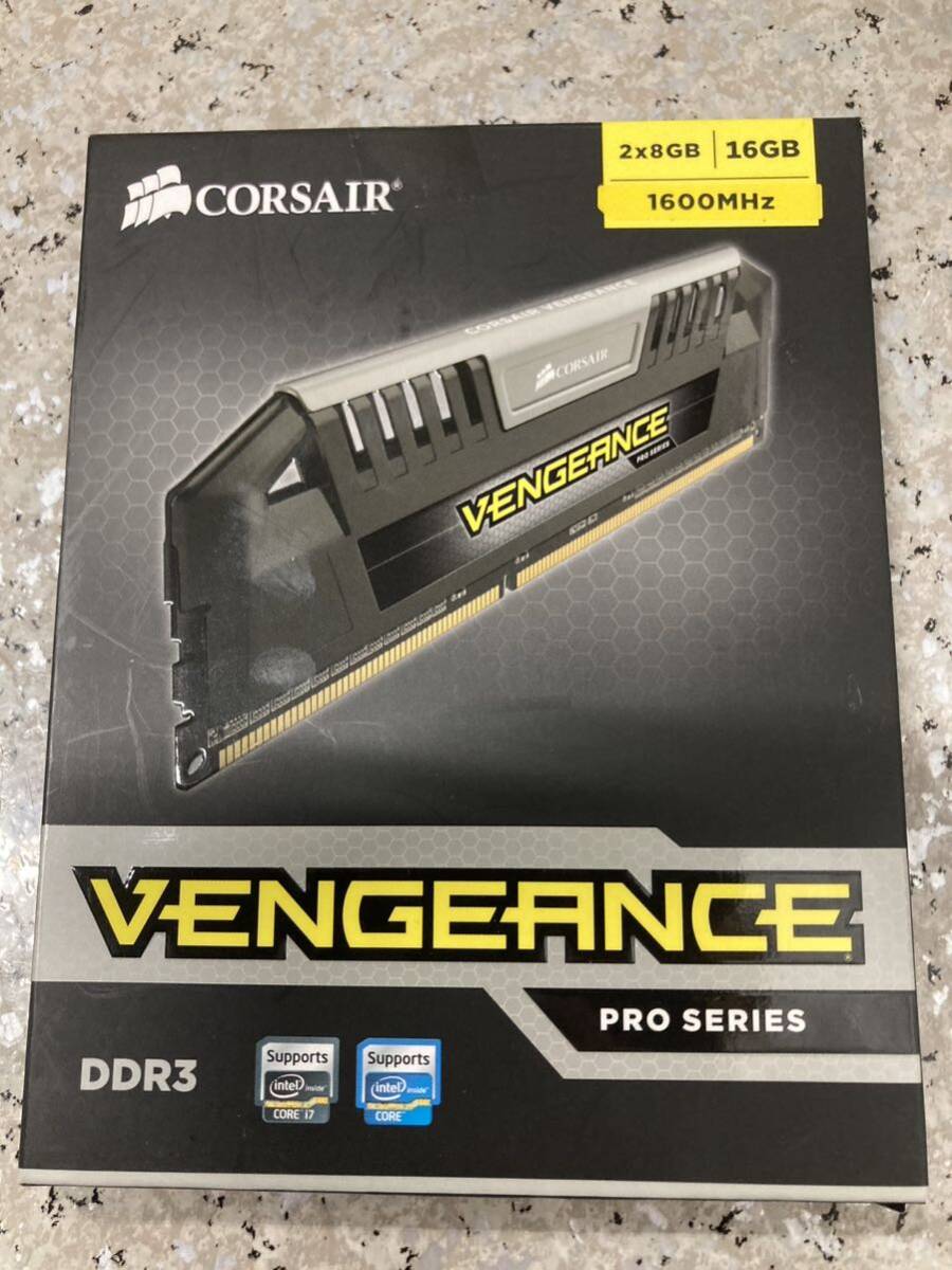 AZ-957.現状品 CORSAIR Memory Module DDR3 デスクトップ VENGEANCE PRO Series 8GB×2kit CMY16GX3M2A1600C9_画像1