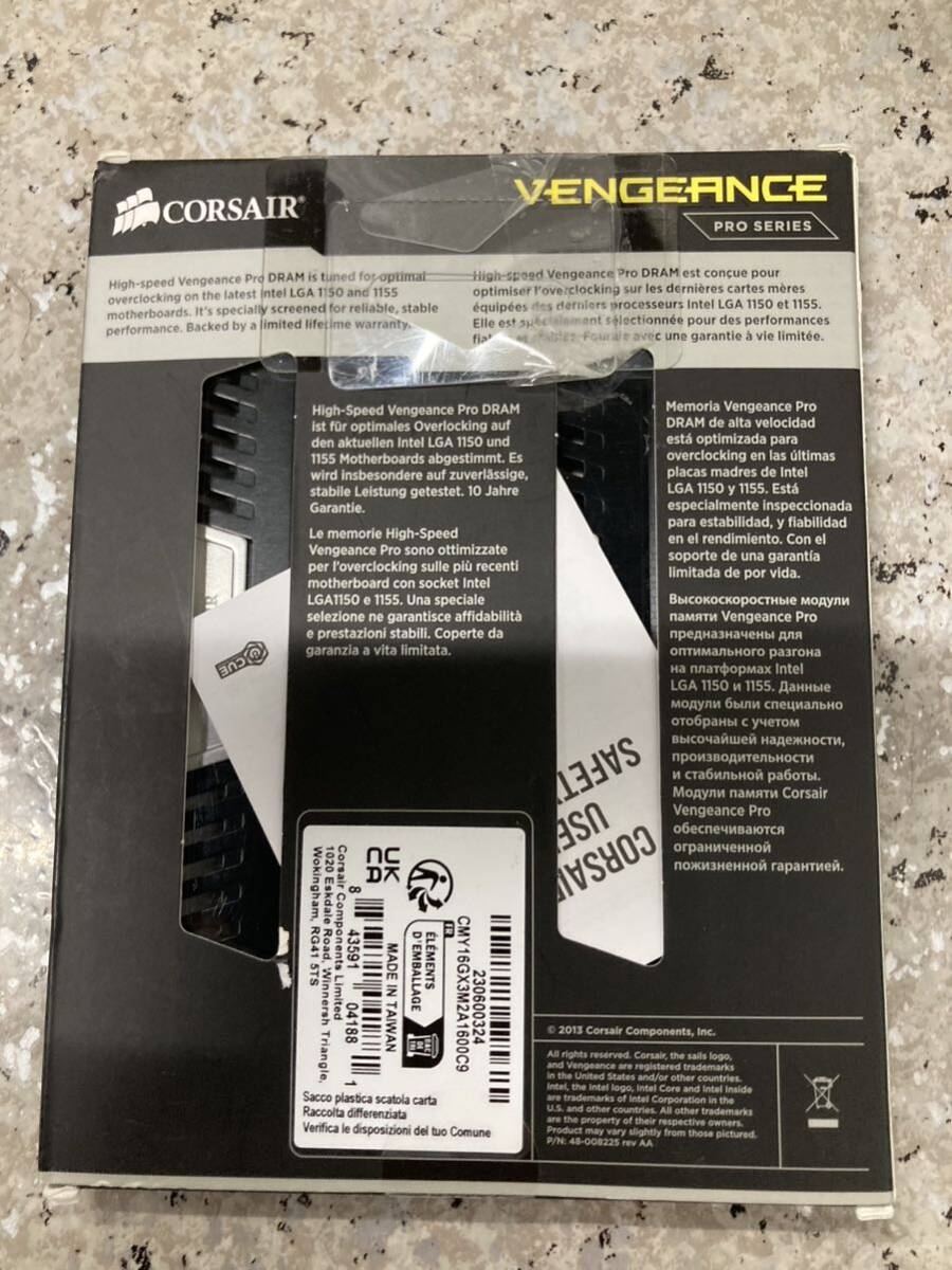 AZ-957.現状品 CORSAIR Memory Module DDR3 デスクトップ VENGEANCE PRO Series 8GB×2kit CMY16GX3M2A1600C9_画像2