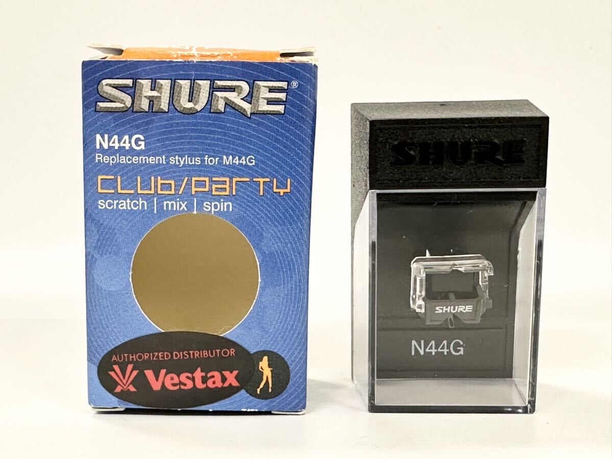 【5M11】1円スタート SHURE N44G シュアー 交換針 MMカートリッジ 箱付き_画像1