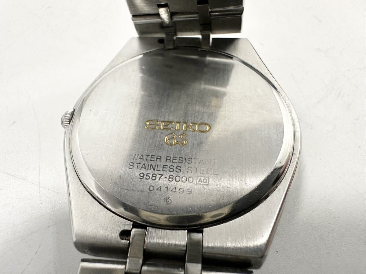 【4T22】1円スタート Grand Seiko / 9587-8000 グランドセイコー 稼働品 電池交換済み GS デイト メンズ 腕時計 箱付_画像8