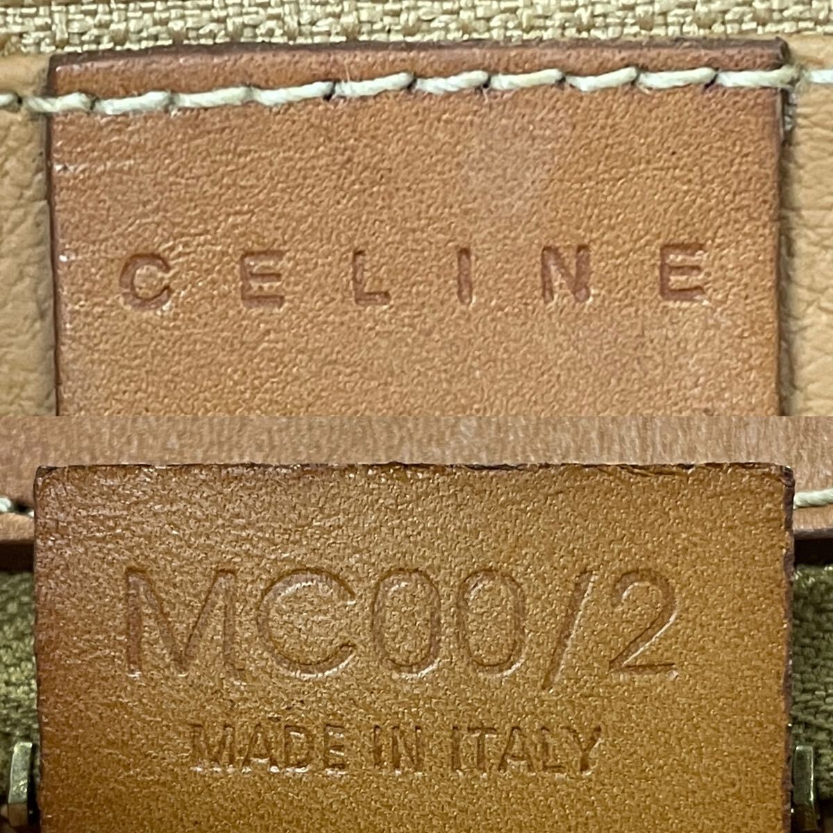 【4K38】1円スタート CELINE / MC00 / 2 セリーヌ マカダム柄 クラッチバッグ セカンドバッグ ブラウン _画像3