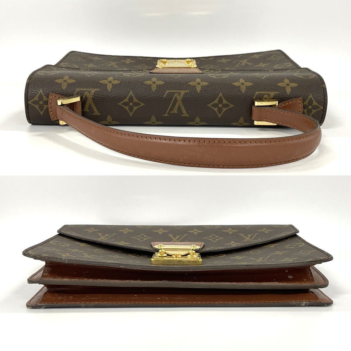 【5R5】1円スタート LOUIS VUITTON / SR0945 ルイヴィトン モノグラム モンソー ハンドバッグ 箱付き _画像8