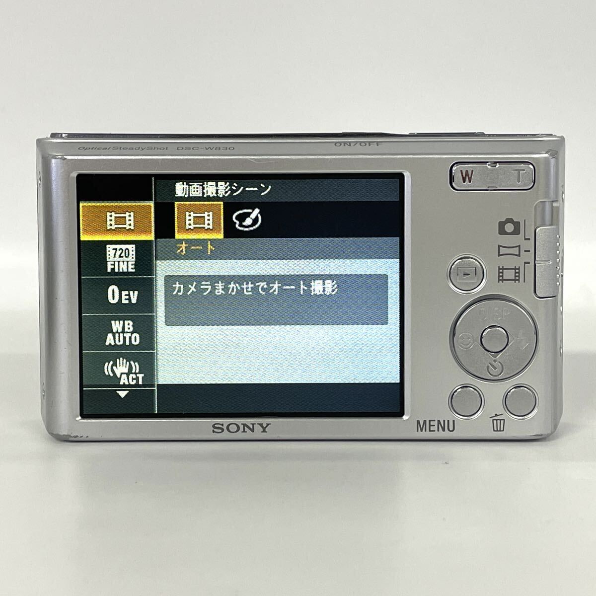 【5R38】1円スタート SONY Cyber-shot DSC-W830 ソニー サイバーショット コンパクトデジタルカメラ デジカメ 充電器付き 通電確認済み_画像4