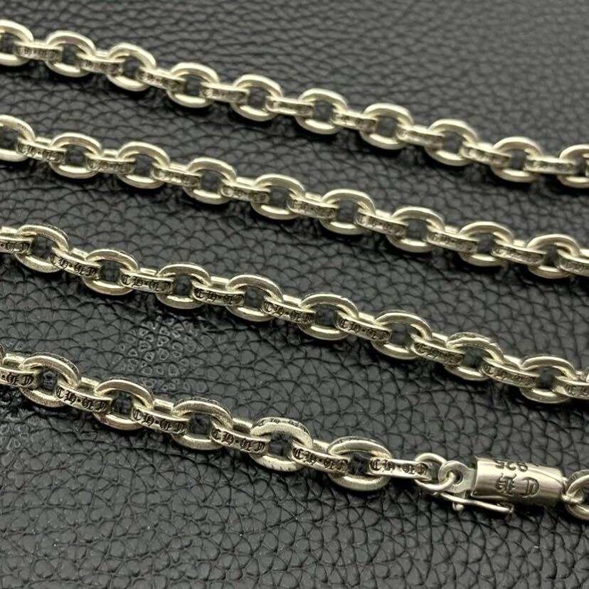 CHROME HEARTS クロムハーツ PAPER CHAIN 20inch ペーパー チェーン 20インチ SILVER 925 シルバー ネックレス ブレスレットの画像4