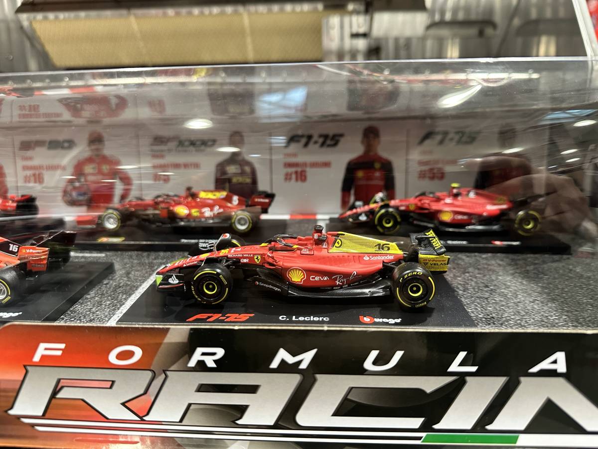 未開封新品 burago - FORMULA RACING 1/43 Ferrari F1 6台セット - F1 マシン フェラーリ ブラーゴ_画像3