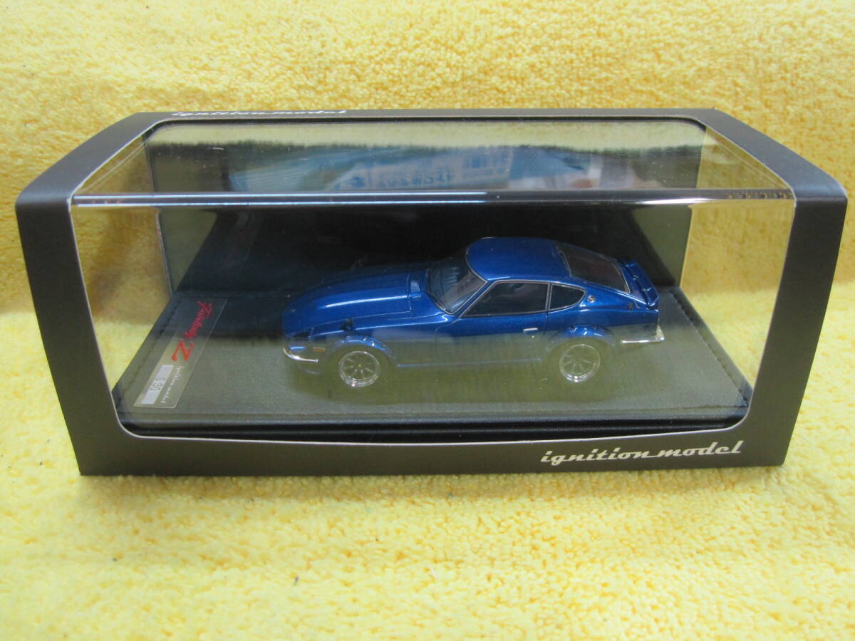 ignition model IG0023 1/43 Nissan S30 Fairlady Z Blue RSワタナベホイール（ニッサン フェアレディ ブルー 湾岸ミッドナイト 悪魔のZ_画像4