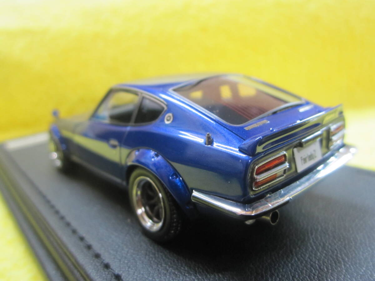 ignition model IG0023 1/43 Nissan S30 Fairlady Z Blue RSワタナベホイール（ニッサン フェアレディ ブルー 湾岸ミッドナイト 悪魔のZ_画像7