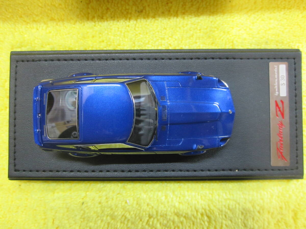 ignition model IG0023 1/43 Nissan S30 Fairlady Z Blue RSワタナベホイール（ニッサン フェアレディ ブルー 湾岸ミッドナイト 悪魔のZ_画像10