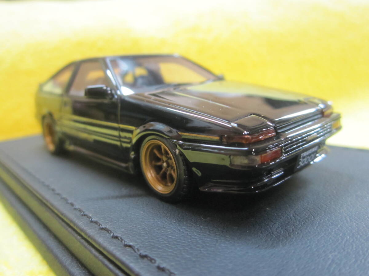 IG 1190 1/43 AE86 TOYOTA SPRINTER TRUENO 3Door GT Apex Black Limited 限定130（トヨタ スプリンター トレノ ブラックリミテッド 希少_画像1