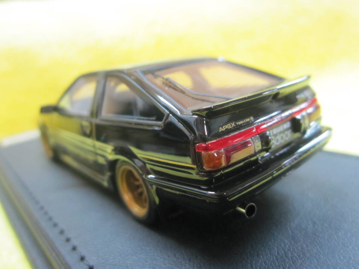 IG 1190 1/43 AE86 TOYOTA SPRINTER TRUENO 3Door GT Apex Black Limited 限定130（トヨタ スプリンター トレノ ブラックリミテッド 希少_画像7