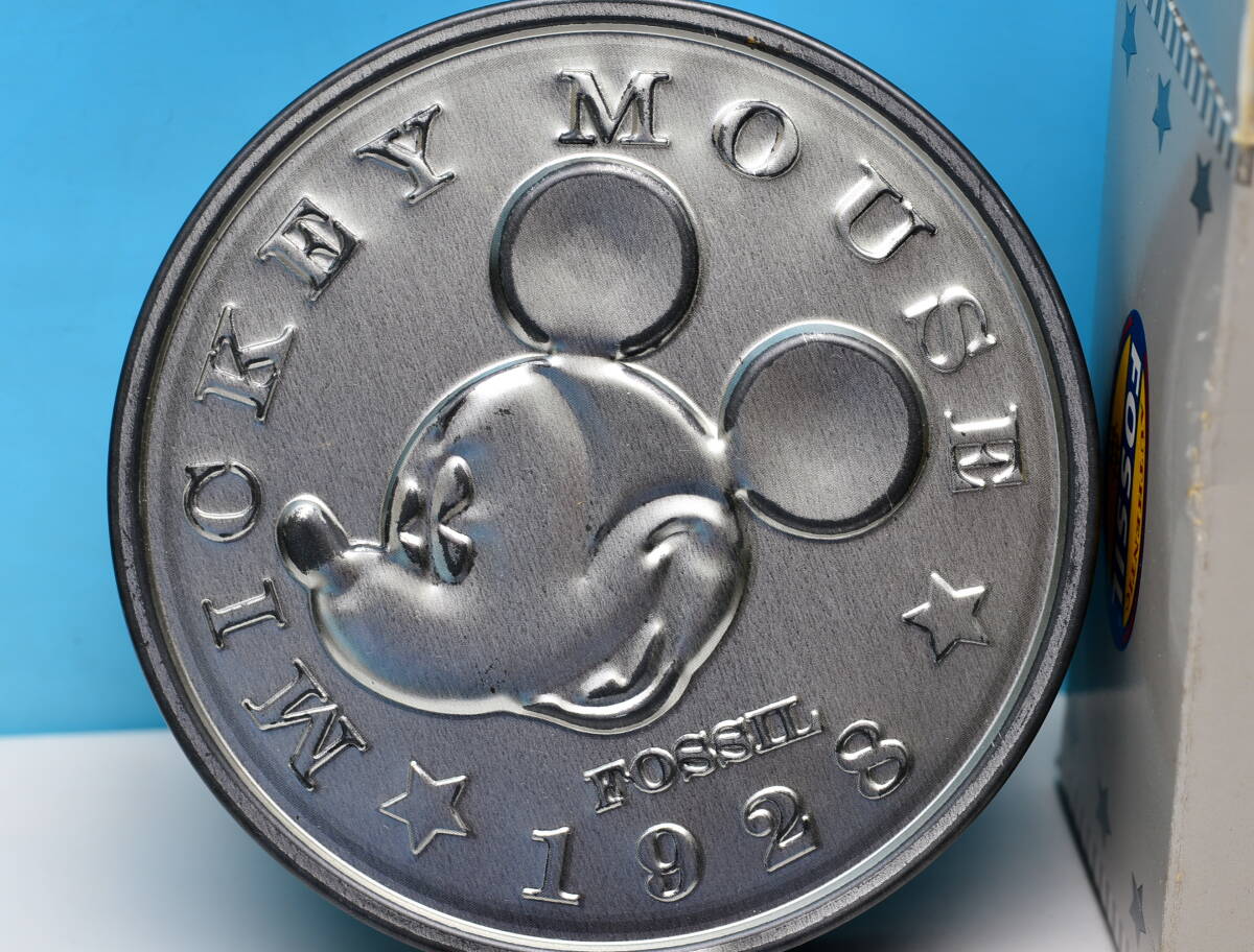  не использовался Mickey Mouse кварц наручные часы FOSSIL ограничение 5000 шт Disney 