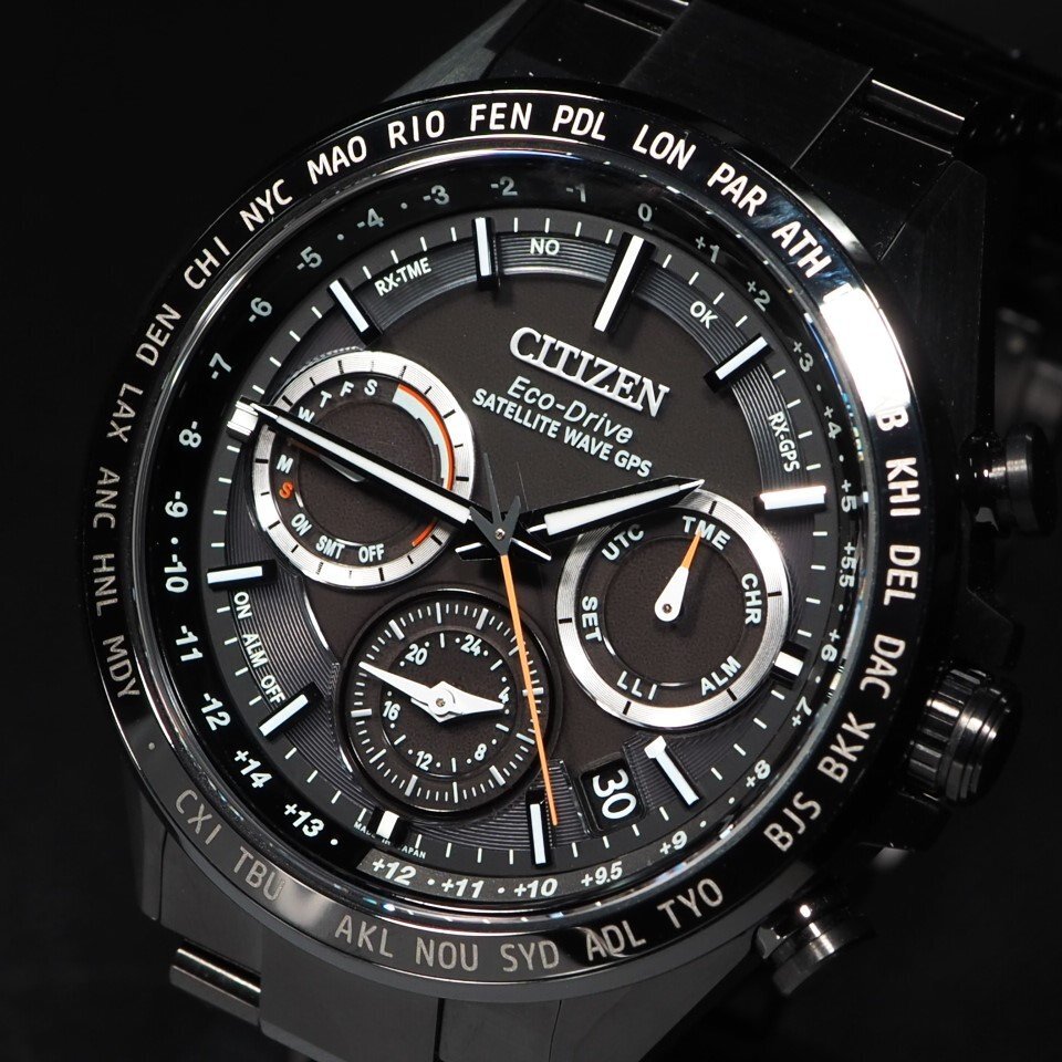 ◆定価¥250,000別 美品◆ CITIZEN シチズン ATTESA アテッサ CC4014-62E F950-T026664 チタン メンズ 腕時計 保・箱「23967」の画像2