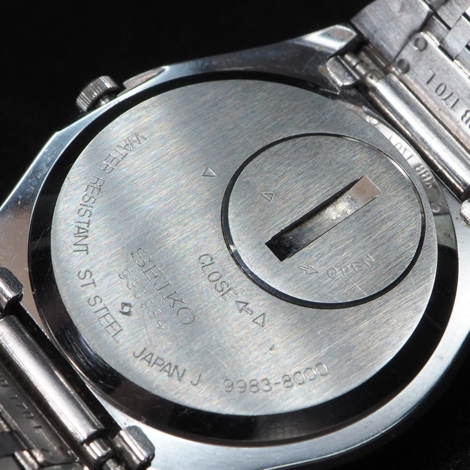 【希少 高級モデル 純正ブレス 美品 電池交換済】SEIKO SUPERIOR スーペリア ツインクォーツ 9983-8000 デイデイト メンズ 腕時計「24050」_画像8