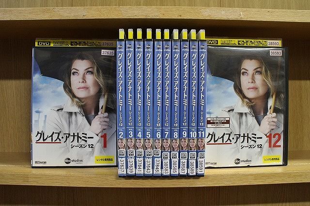 DVD グレイズ・アナトミー シーズン12 全12巻 ※ケース無し発送 レンタル落ち ZM2353_画像1