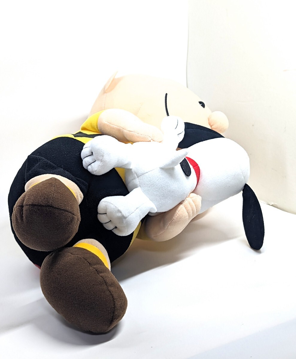 SNOOPY　メガジャンボ　チャーリー・ブラウンとペアぬいぐるみ　スヌーピー　座った状態で高さ 約 33cm　プライズ品　タグ付き　自宅保管品_画像4