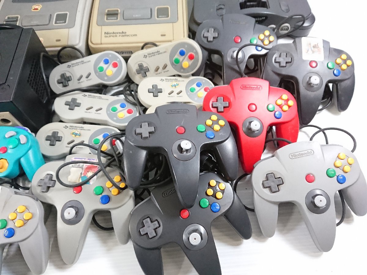 NINTENDO 任天堂 ゲーム スーファミ ゲームキューブ NINTENDO64 プレイコンピューターレトロ 本体 コントローラー 他 まとめ 大量 ジャンクの画像4