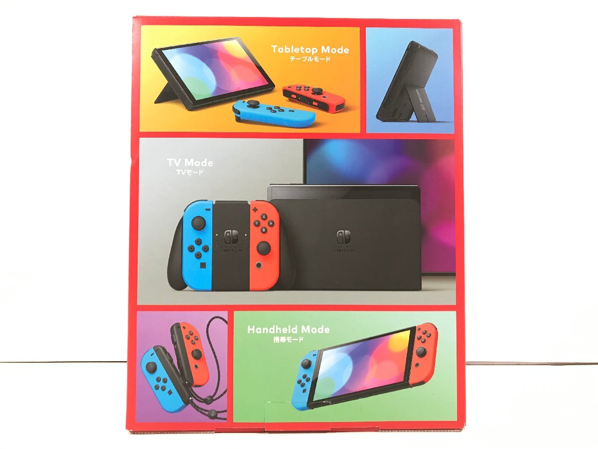 任天堂 Nintendo Switch ニンテンドースイッチ Joy-Con ネオンブルー ネオンレッド 本体 有機ELモデル 新型 未使用_画像2