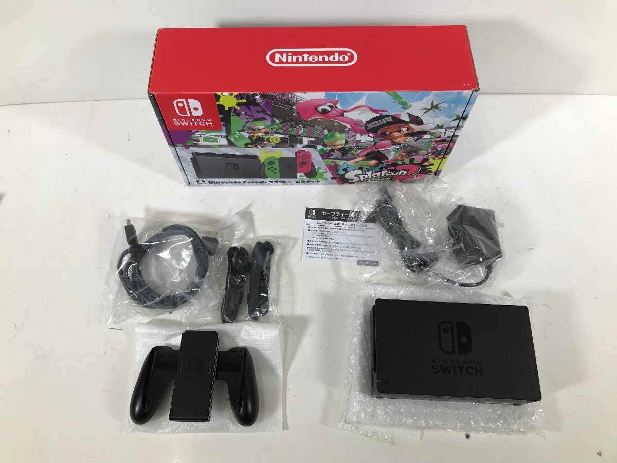 任天堂 Nintendo Switch ニンテンドースイッチ スプラトゥーン２セット 本体 HAC-001 欠品あり ユーズド_画像9