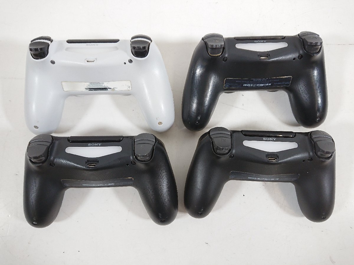 SONY PS4 プレステ 4 コントローラー デュアルショック CUH-ZCT2J ワイヤレスコントローラー 黒 白 セット ジャンク_画像2