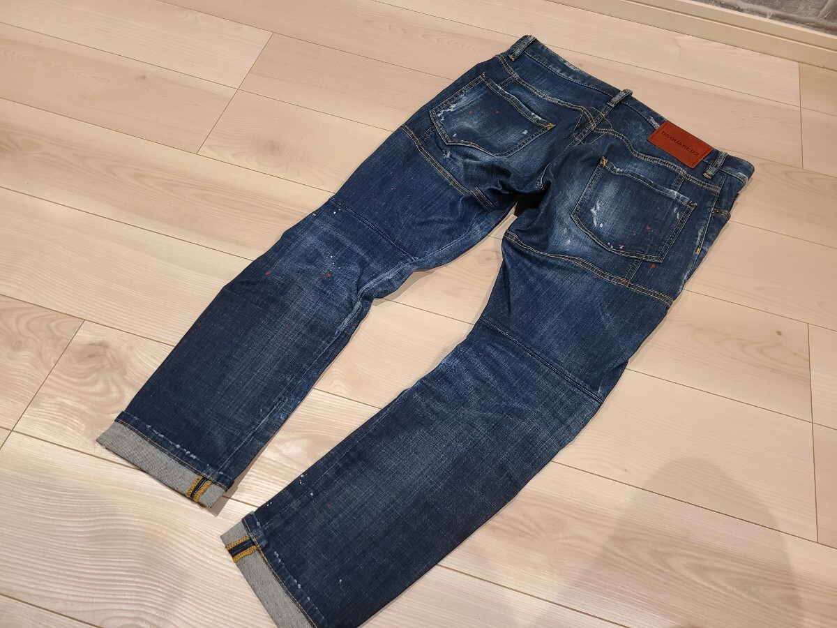  прекрасный товар дешевый DSQUARED2 Dsquared 2 Denim брюки джинсы Denim повреждение авария ti-sk